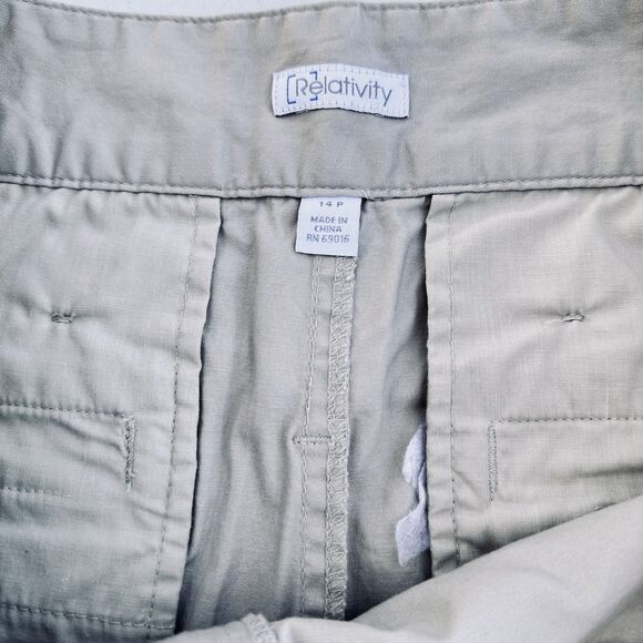 Relativity Pebblestone Capri Pants Womens Size 14P NWT Style: RE0S008P - Picture 5 of 7